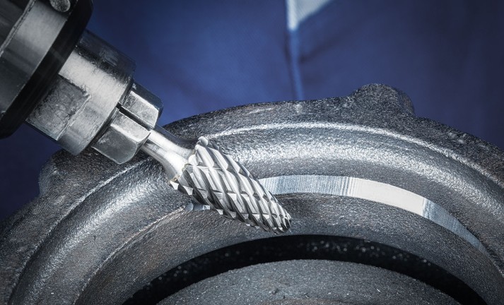 Las fresas con dentado CAST permiten un arranque de material extremadamente alto en hierro fundido.