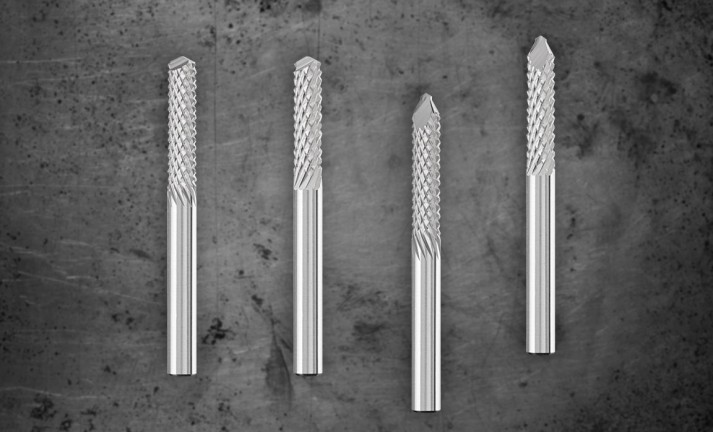 HM-Frässtifte mit den Zahnungen FVK